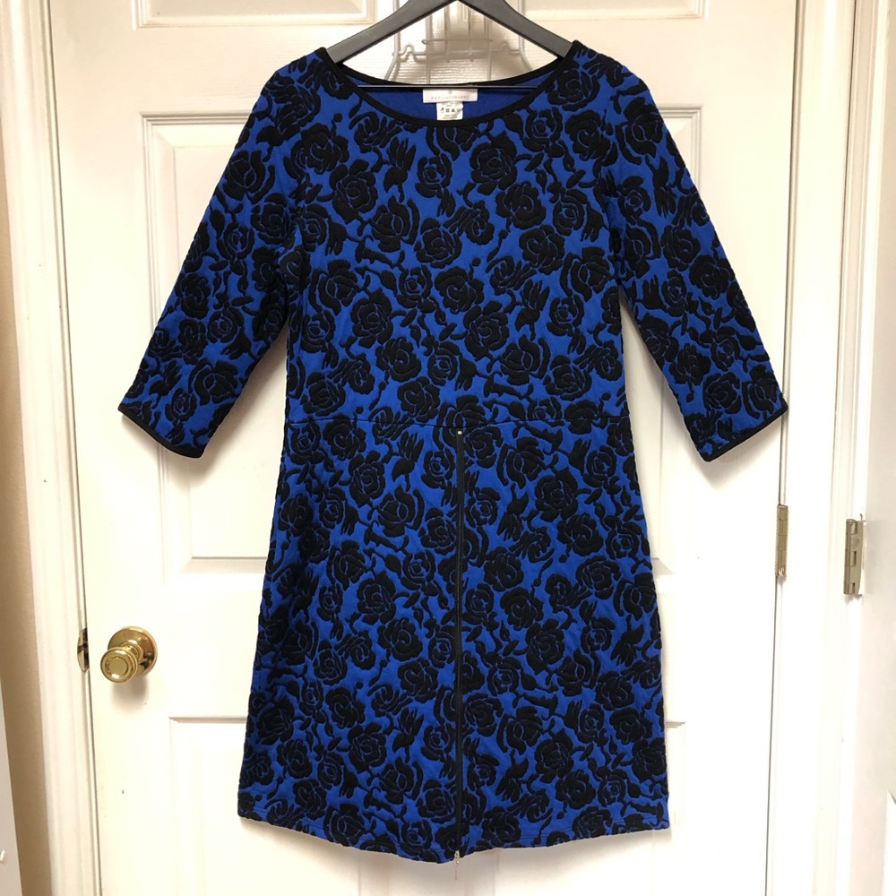 PAPILLONBLANC Floral Long Sleeve A-Line Dress